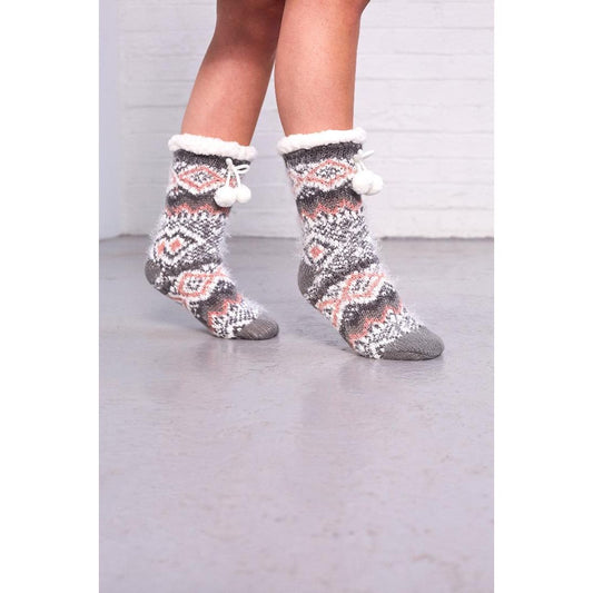 Something Special Gifts Super Cosy Slouchy Socks - Grey