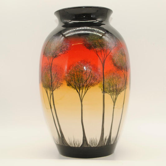 Studio Poole Trees Vase With Lip - Large