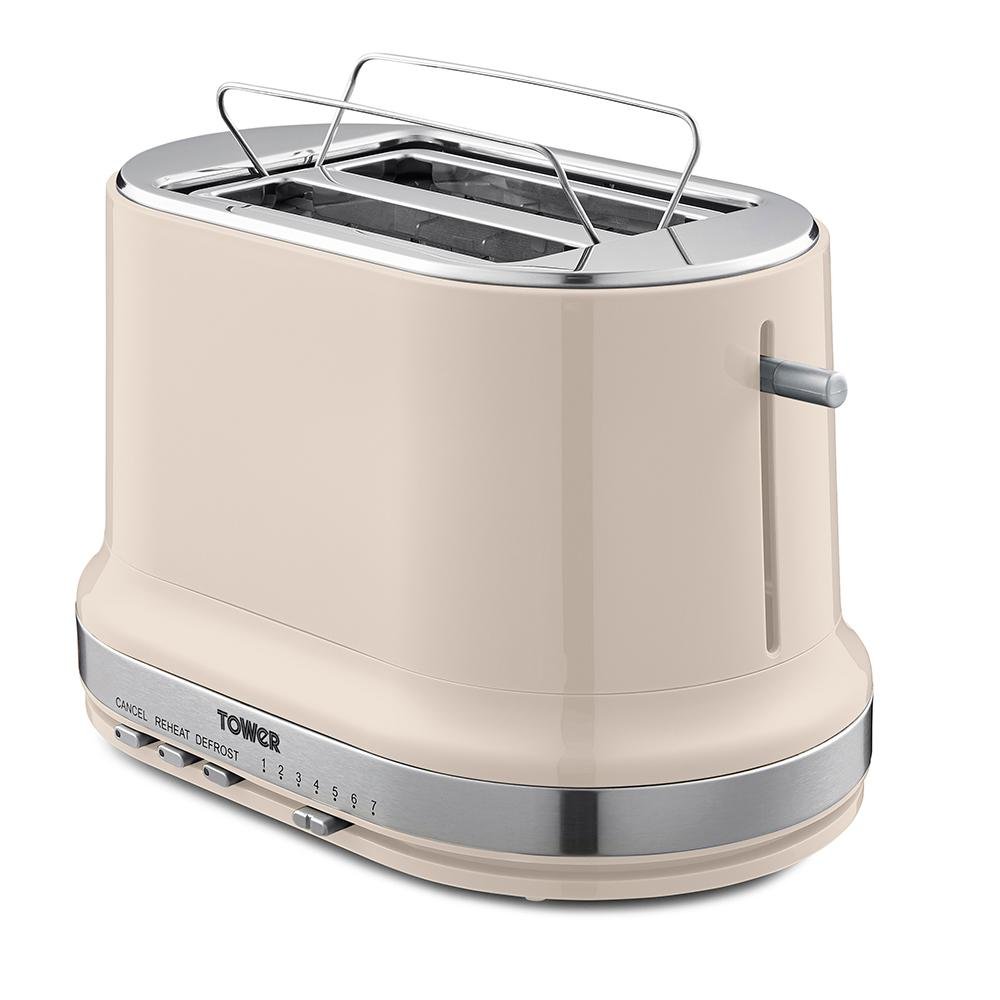 T20043CH Tower Belle 2 Slice Toaster - Chantilly Cream