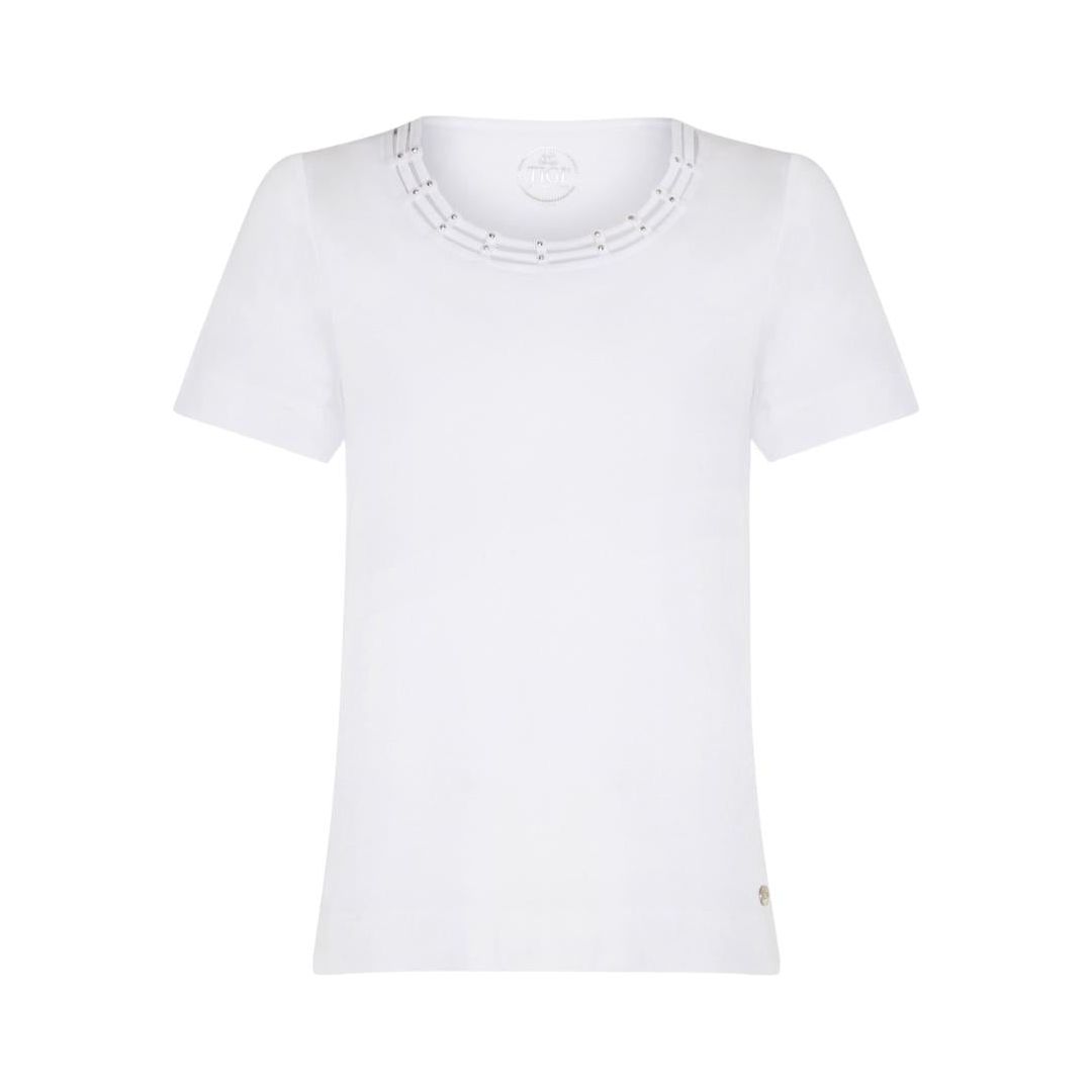 TIGI Diamante Cut-Out Neck Top