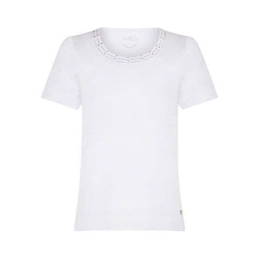 TIGI Diamante Cut-Out Neck Top