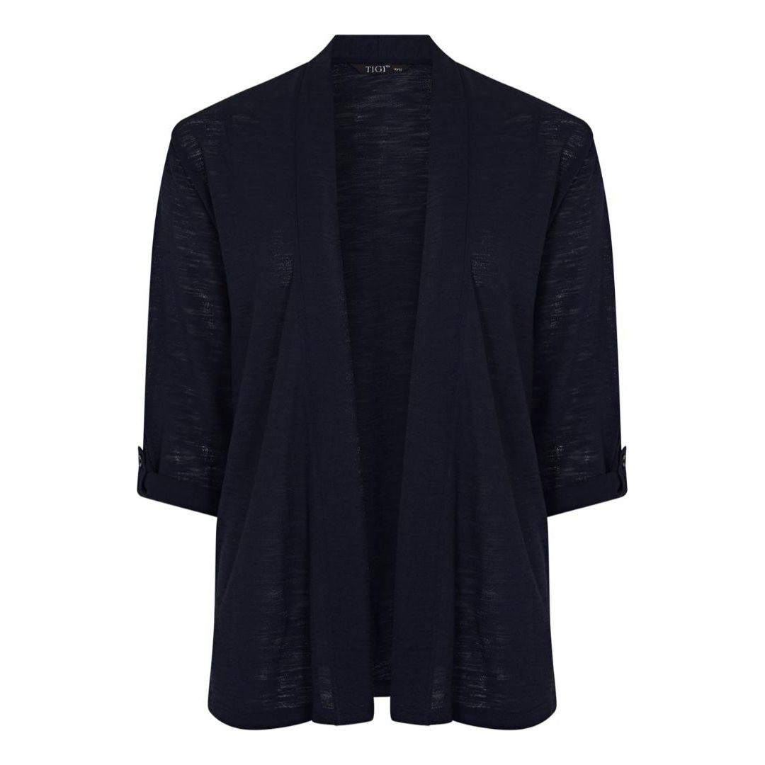 TIGI Navy Open Front Shrug