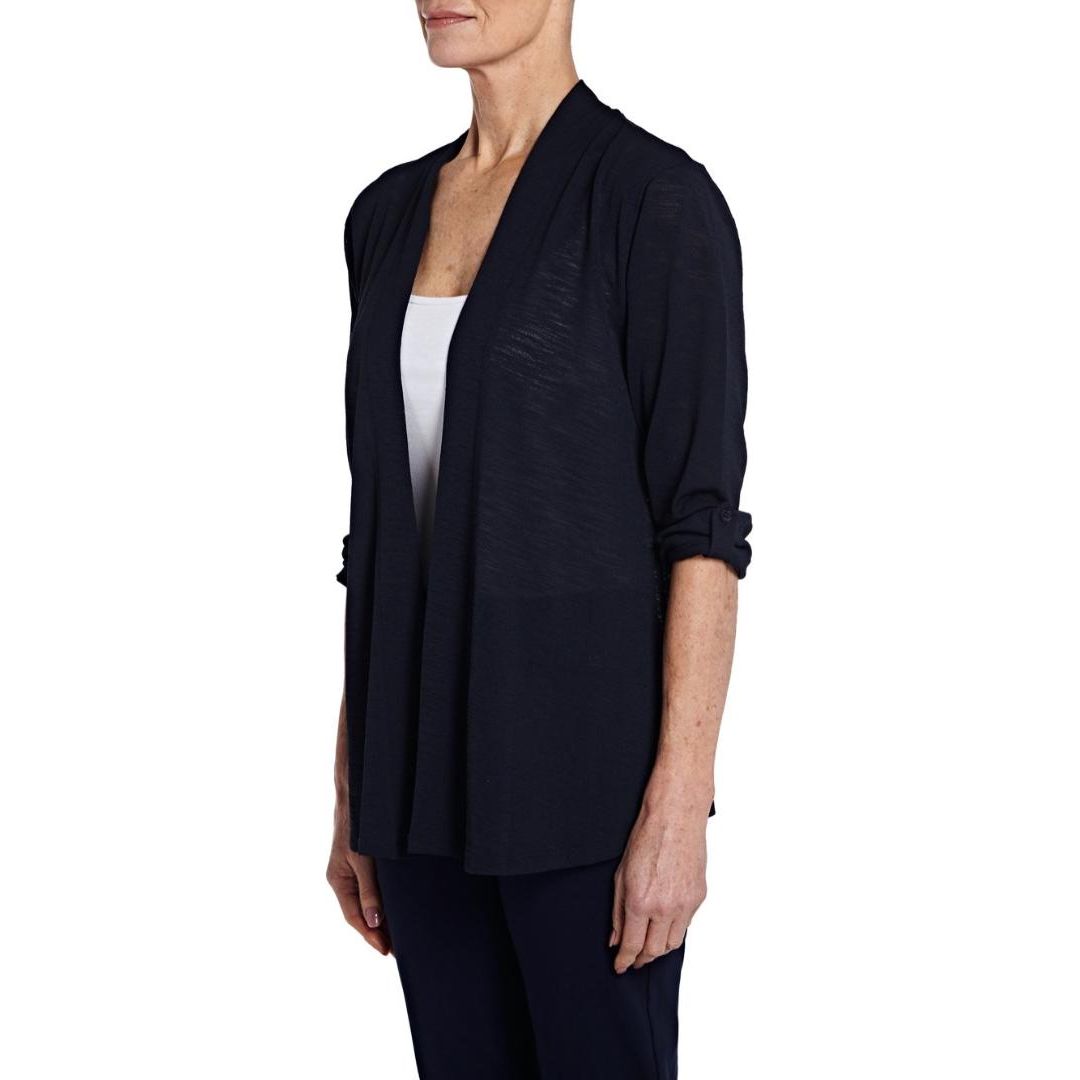 TIGI Navy Open Front Shrug