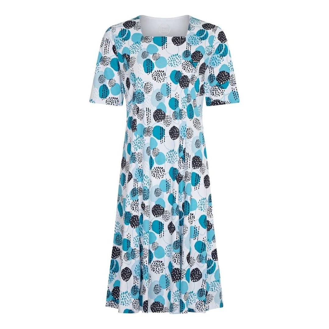 TIGI White Circle Print Dress