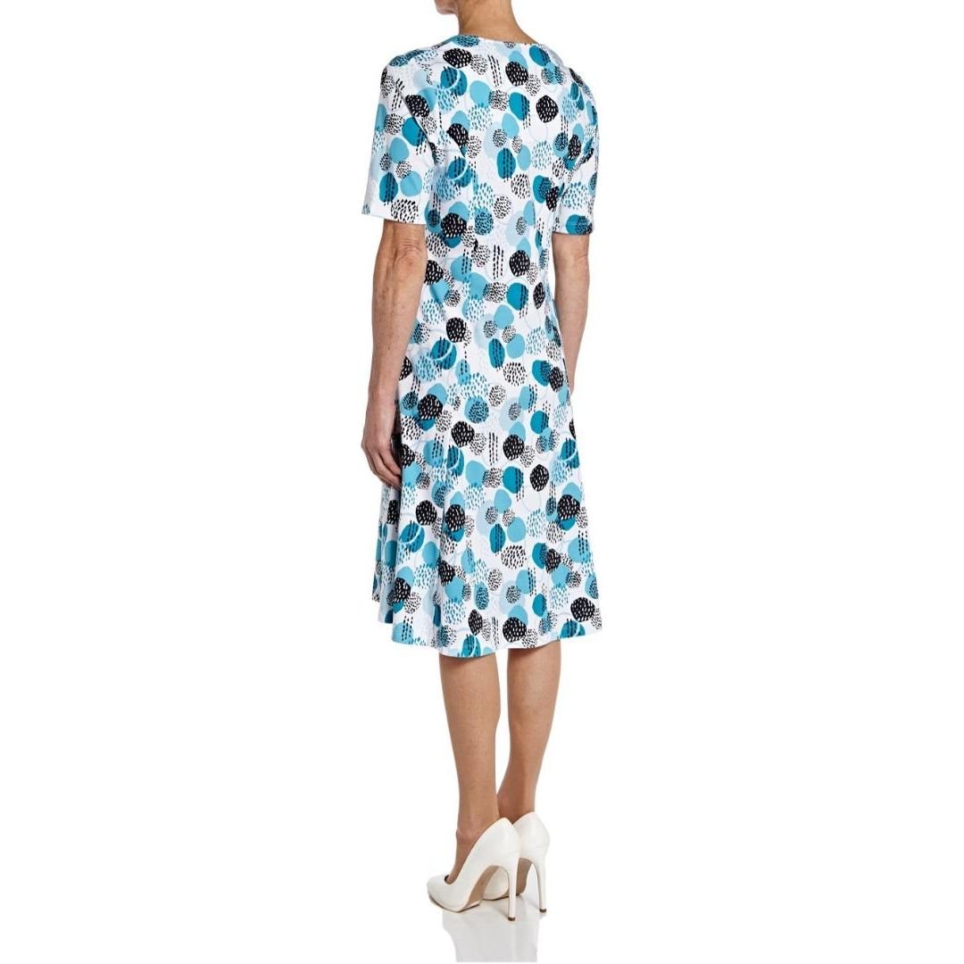 TIGI White Circle Print Dress