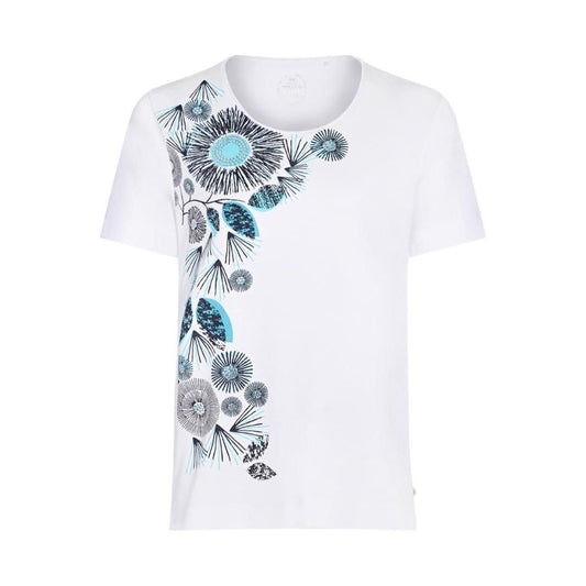 TIGI White Flower Print T-Shirt