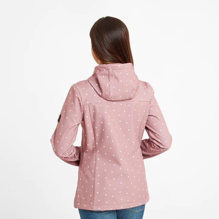 TOG24 Addingham Womens Softshell Hoody - Faded Pink Spot