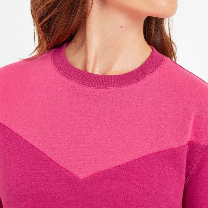 TOG24 Bingley Womens Chevron Sweat - Cerise