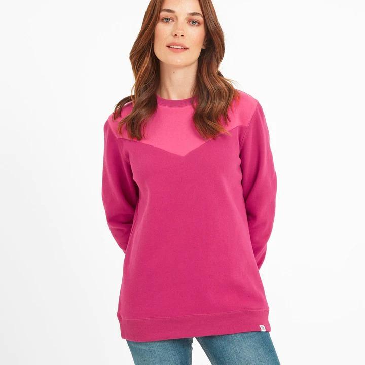 TOG24 Bingley Womens Chevron Sweat - Cerise