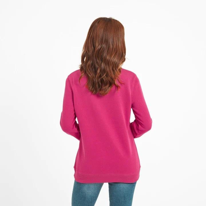 TOG24 Bingley Womens Chevron Sweat - Cerise