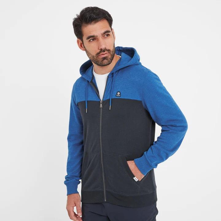 TOG24 Boyce Mens Hoody - Dark Indigo/Sapphire Blue Marl