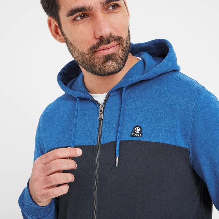 TOG24 Boyce Mens Hoody - Dark Indigo/Sapphire Blue Marl