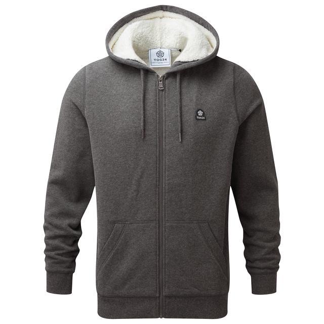 TOG24 Corbet Sherpa Lined Hoody - Dark Grey Marl