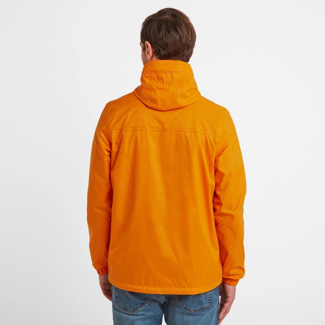 Tog24 Craven Mens Waterproof Packaway Jacket - Orange Sunset