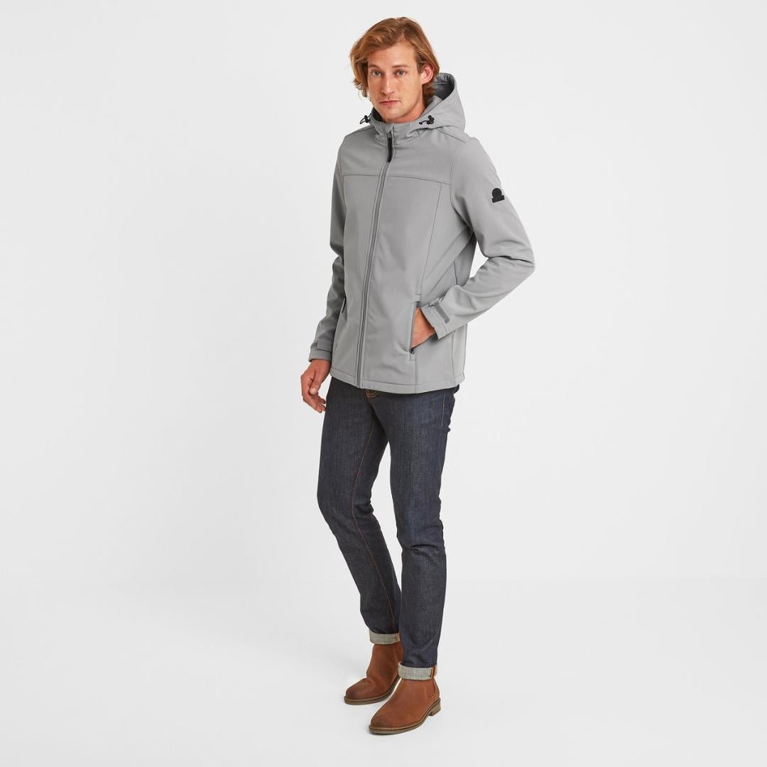 TOG24 Feizor Softshell Hooded Jacket - Concrete Grey