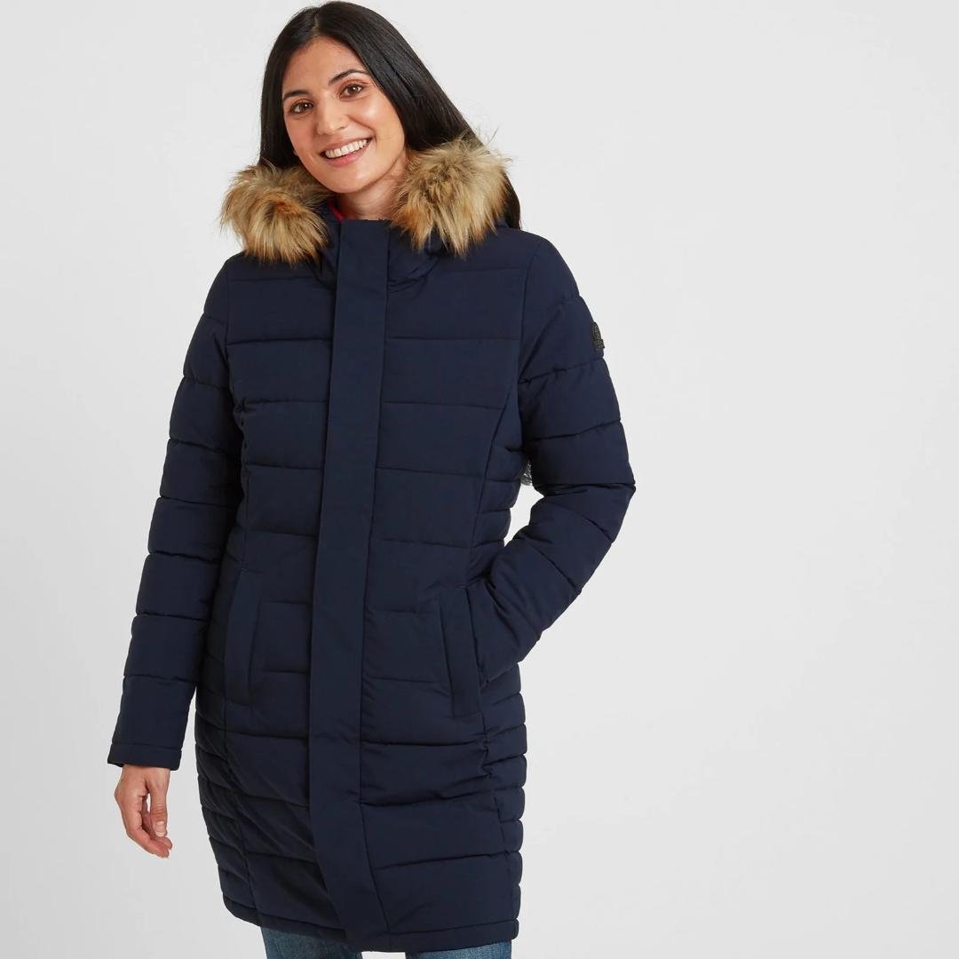 TOG24 Firbeck Womens Long Insulated Jacket - Navy