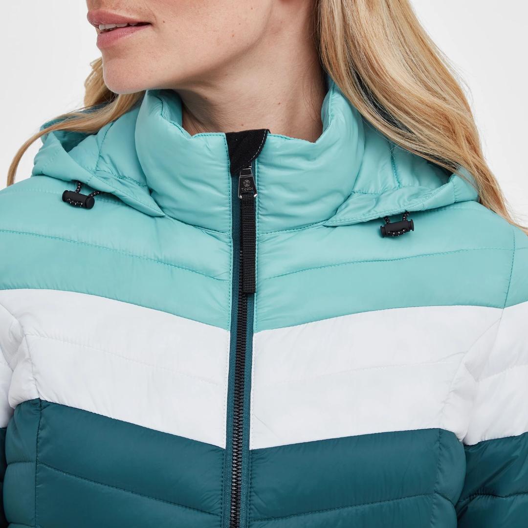 Tog24 Garriston Womens Padded Jacket - Jewel Blue / Nile Blue