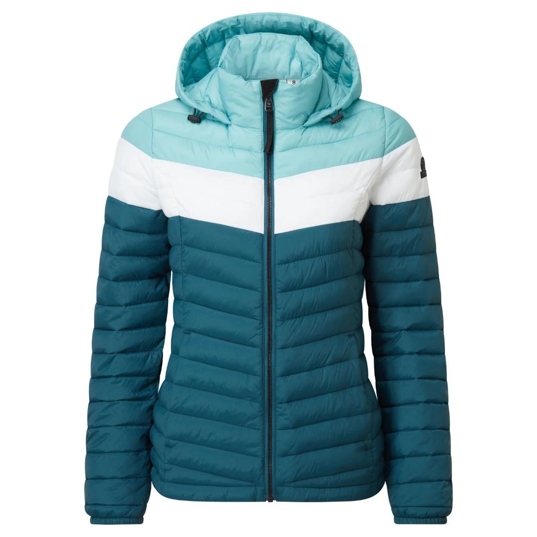 Tog24 Garriston Womens Padded Jacket - Jewel Blue / Nile Blue