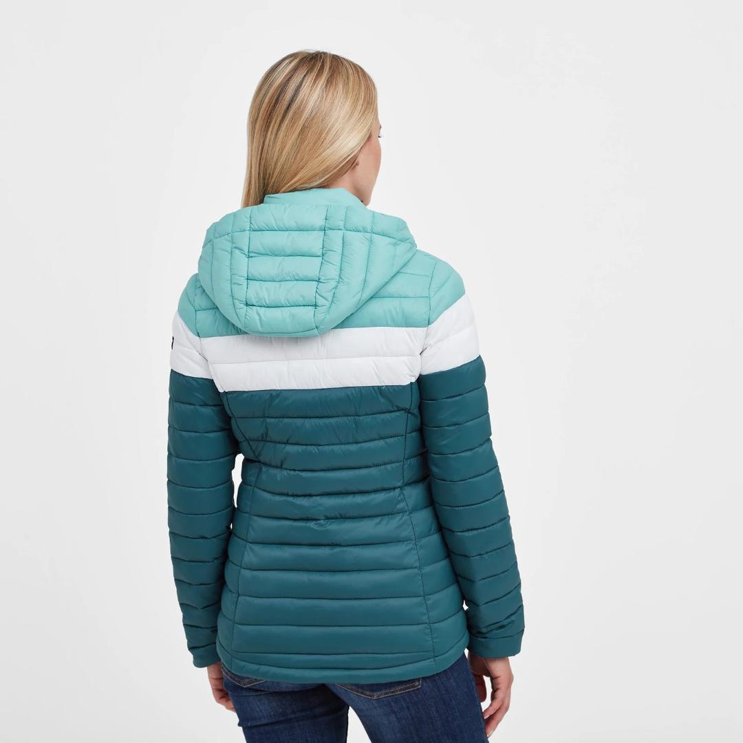 Tog24 Garriston Womens Padded Jacket - Jewel Blue / Nile Blue