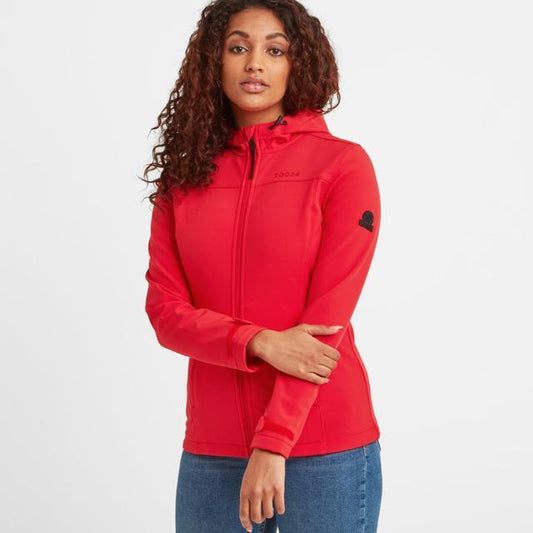 TOG24 Keld Softshell Hooded Jacket - Dark Coral