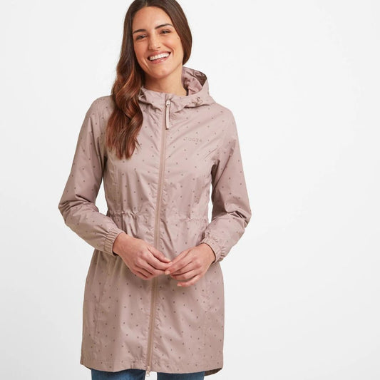 Tog24 Kilnsey Womens Waterproof Jacket - Faded Pink Spot