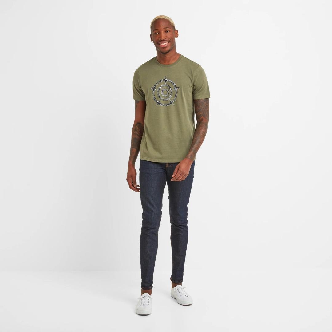 Tog24 Miller Mens T-shirt - Light Khaki