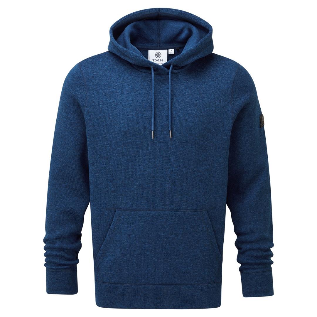 TOG24 Mosby Knitlook Fleece Hoody - Night Blue