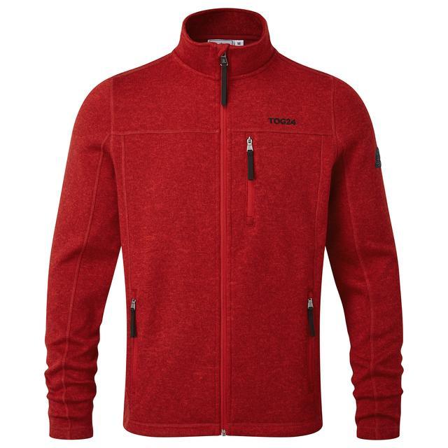 TOG24 Sedman Knitlook Fleece Jacket - Chilli Red