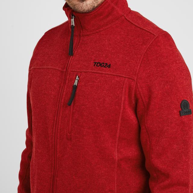 TOG24 Sedman Knitlook Fleece Jacket - Chilli Red