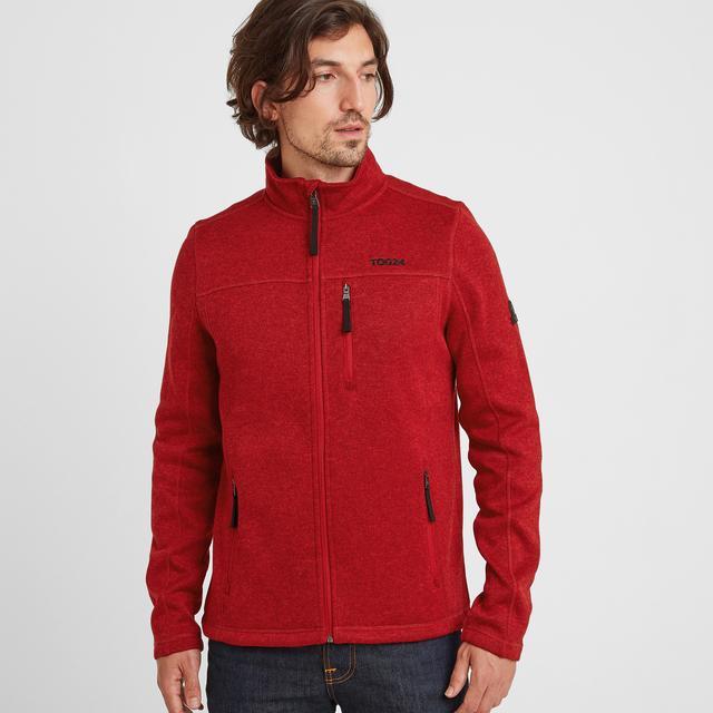 TOG24 Sedman Knitlook Fleece Jacket - Chilli Red