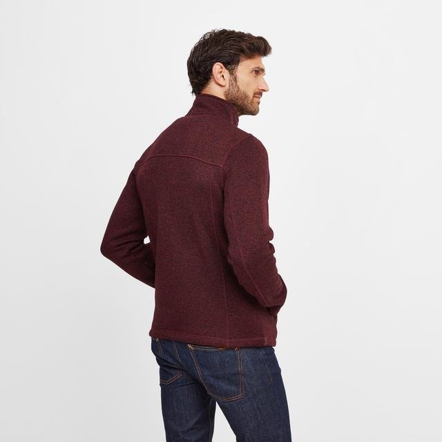 TOG24 Sedman Knitlook Fleece Jacket - Maroon