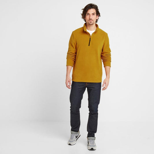 TOG24 Shire Fleece Zip Neck - Mustard