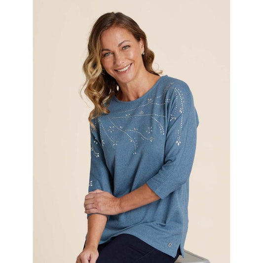 VIZ-A-VIZ Floral Sequence Stellar Top