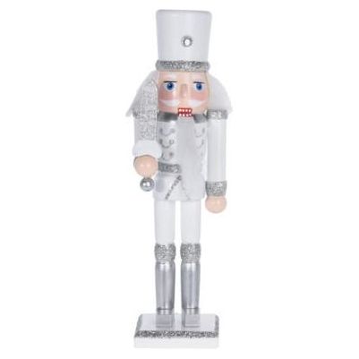 Wooden Nutcracker 18cm With Pill Box Hat