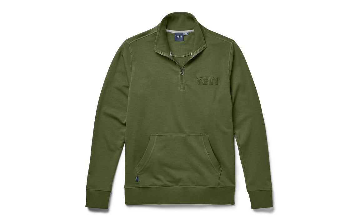 FRENCH TERRY QUARTER ZIP PULLOVER